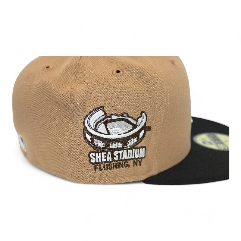 New York Mets Tan and Black "DPM FittedHat Pack" Shea Stadium Patch Gray UV Era 59Fifty Fitted Hat