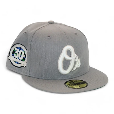 Baltimore Orioles Gray "DPM FittedHat Pack" 30th Anniversary of Camden Yards Patch Green UV New Era 59Fifty Fitted Hat