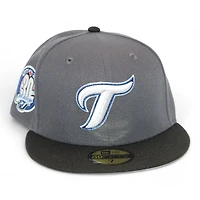 Toronto Blue Jays Graphite and Black "DPM FittedHat Pack" 30th Anniversary Patch Gray UV New Era 59Fifty Fitted Hat