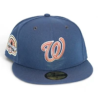 Washington Nationals Navy "DPM FittedHat Pack" Robert F Kennedy Memorial Stadium Patch Gray UV New Era 59Fifty Fitted Hat