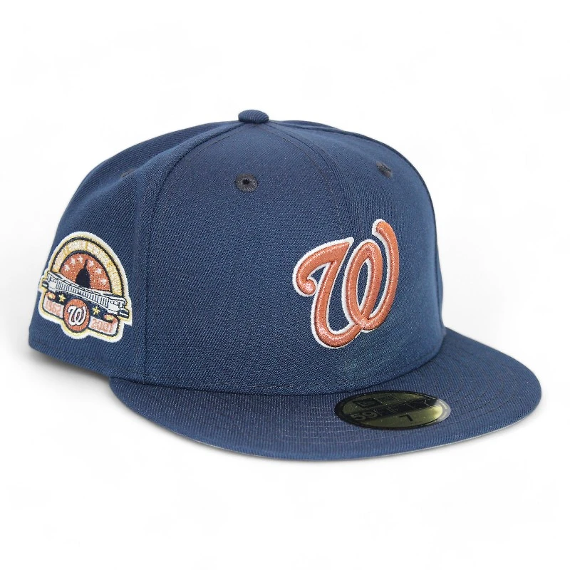 Washington Nationals Navy "DPM FittedHat Pack" Robert F Kennedy Memorial Stadium Patch Gray UV New Era 59Fifty Fitted Hat