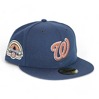 Washington Nationals Navy "DPM FittedHat Pack" Robert F Kennedy Memorial Stadium Patch Gray UV New Era 59Fifty Fitted Hat