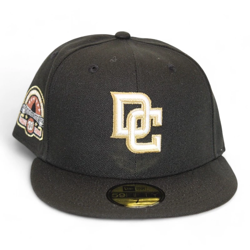 Washington Nationals Black "DPM FittedHat Pack" Robert F Kennedy Memorial Stadium Patch Gray UV New Era 59Fifty Fitted Hat