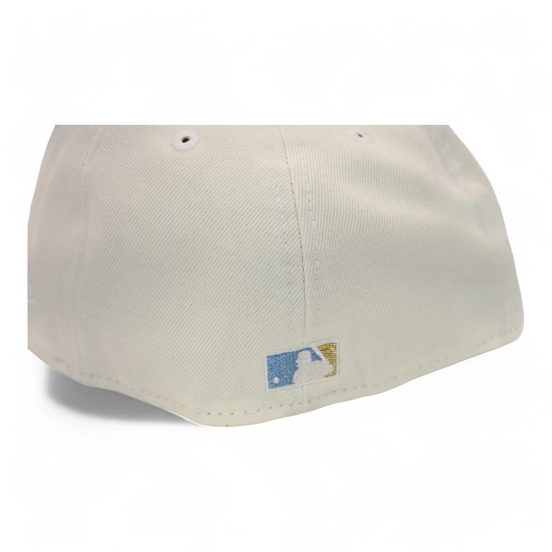 New York Yankees Cream and Sky Blue "DPM FittedHat Pack" Subway Series Patch Gray UV Era 59Fifty Fitted Hat