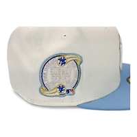 New York Yankees Cream and Sky Blue "DPM FittedHat Pack" Subway Series Patch Gray UV Era 59Fifty Fitted Hat