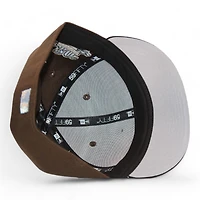 Atlanta Braves Brown and Black "Brim Gallery Pack" 30th Anniversary Patch Gray UV New Era 59Fifty Fitted Hat