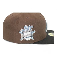Atlanta Braves Brown and Black "Brim Gallery Pack" 30th Anniversary Patch Gray UV New Era 59Fifty Fitted Hat