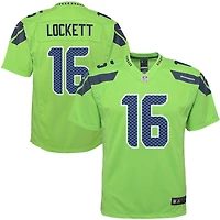 Youth Seattle Seahawks Tyler Lockett Neon Green Nike Game Jersey