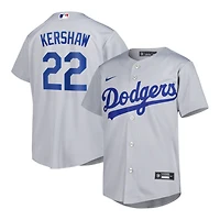Youth Los Angeles Dodgers Clayton Kershaw Gray Nike Jersey