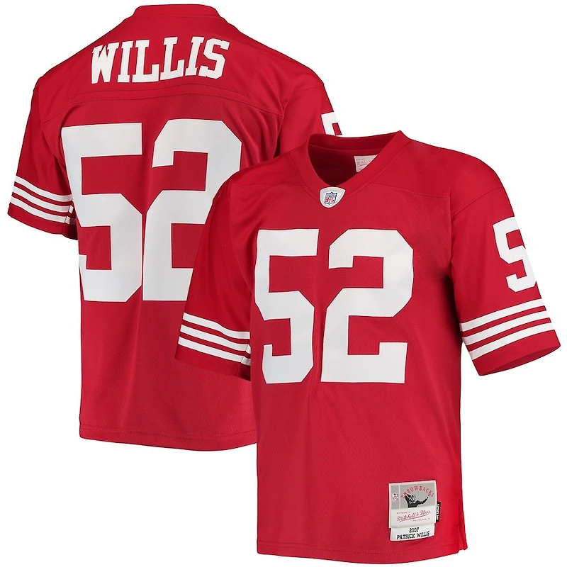 San Francisco 49ers Patrick Willis Scarlet 2007 Mitchell & Ness Legacy Jersey