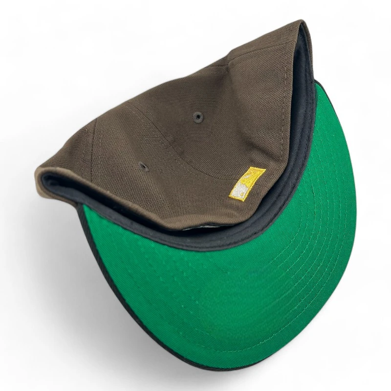 Los Angeles Dodgers Burnt Wood and Black 40th Anni Patch Green UV New Era 59FIFTY Fitted Hat