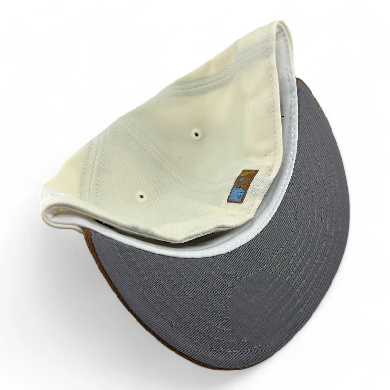 Los Angeles Dodgers Chrome and Toasted Peanut 1st WS Patch Gray UV New Era 59FIFTY Fitted Hat