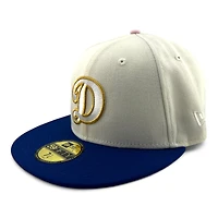 Los Angeles Dodgers Chrome and Royal Blue 60th Anni Patch Gray UV New Era 59FIFTY Fitted Hat