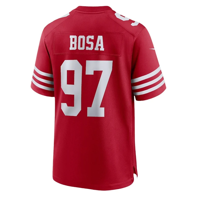 San Francisco 49ers Nick Bosa Scarlet Red Nike Game Jersey