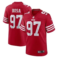 San Francisco 49ers Nick Bosa Scarlet Red Nike Game Jersey