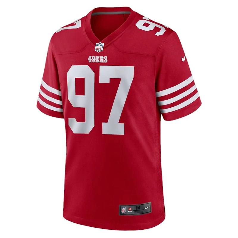 San Francisco 49ers Nick Bosa Scarlet Red Nike Game Jersey