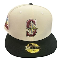 Seattle Mariners Chrome and Black "Miguel" 30th Anniversary Patch Gray UV New Era 59FIFTY Fitted Hat