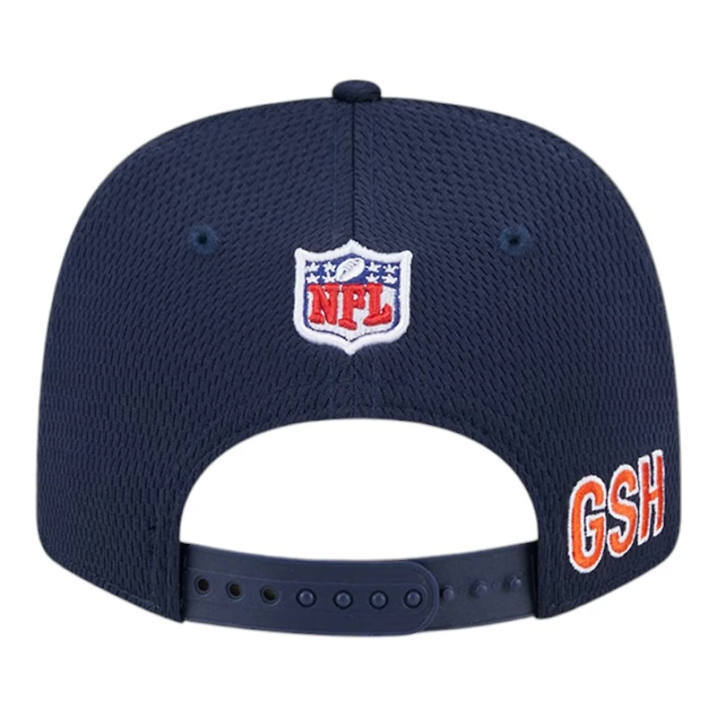 Chicago Bears Bear Logo Navy 2024 NFL Sideline New Era 9SEVENTY Stretch-Snap Hat
