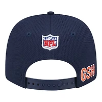 Chicago Bears Bear Logo Navy 2024 NFL Sideline New Era 9SEVENTY Stretch-Snap Hat