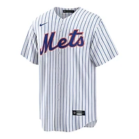 New York Mets Francisco Lindor White Pinstripe Home Nike Limited Player Jersey