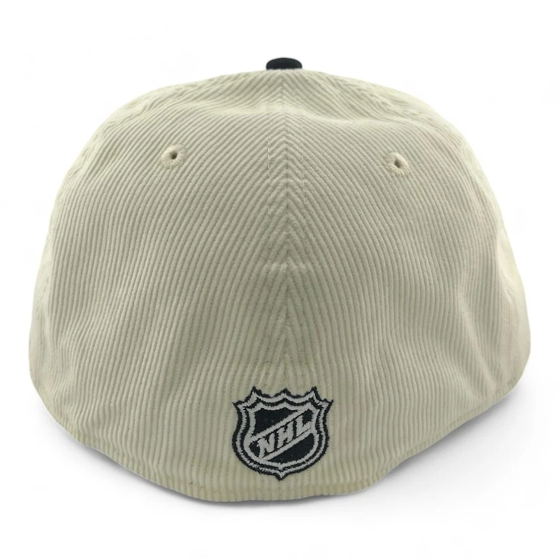 San Jose Sharks Chrome Corduroy with Metallic Stitching "Puck Drop" Gray UV NHL New Era 59FIFTY Fitted Hat