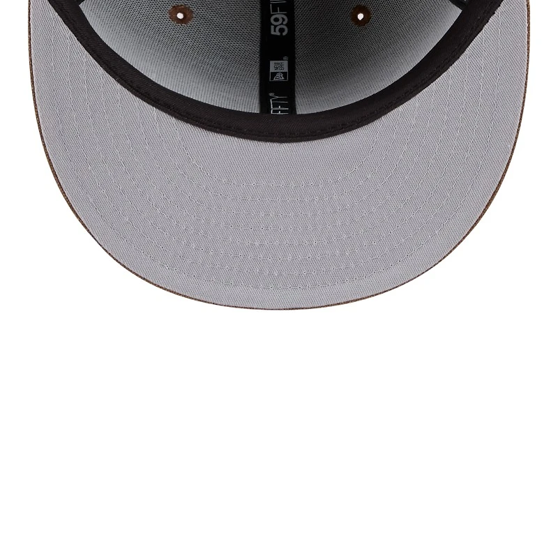 Houston Astros Brown Logo Scribble New Era 59FIFTY Fitted Hat