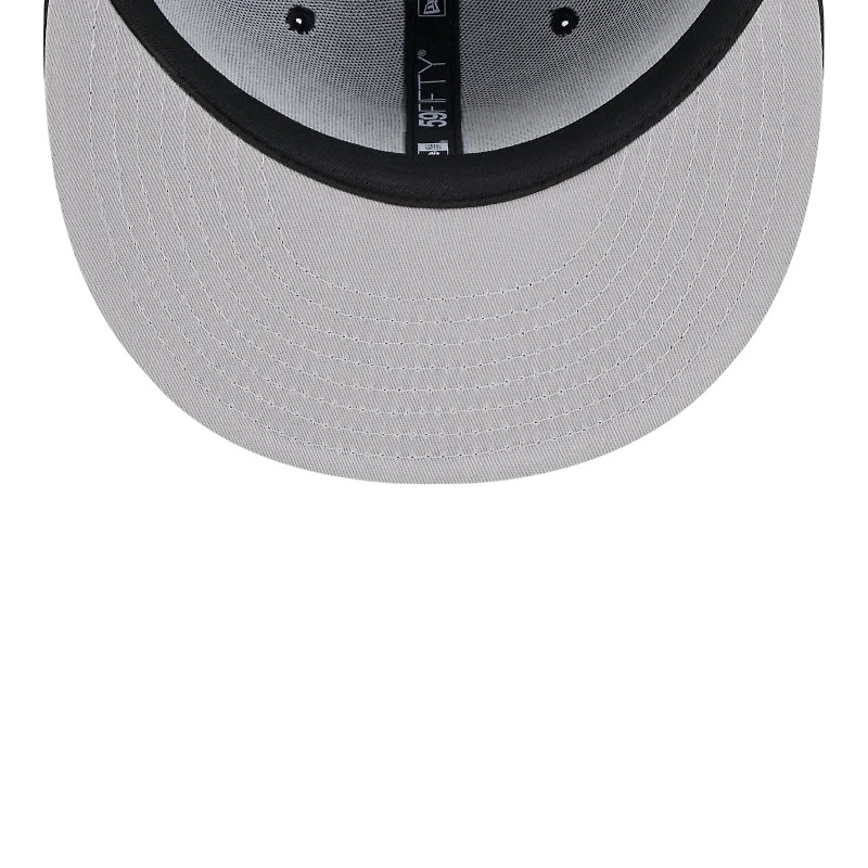 Los Angeles Dodgers Black and White 2024 City Connect New Era 59FIFTY Fitted Hat