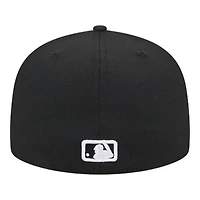 Los Angeles Dodgers Black and White 2024 City Connect New Era 59FIFTY Fitted Hat