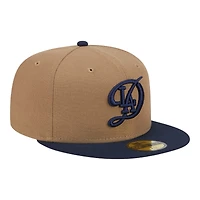 Los Angeles Dodgers Khaki and Ocean Blue 2024 City Connect New Era 59FIFTY Fitted Hat