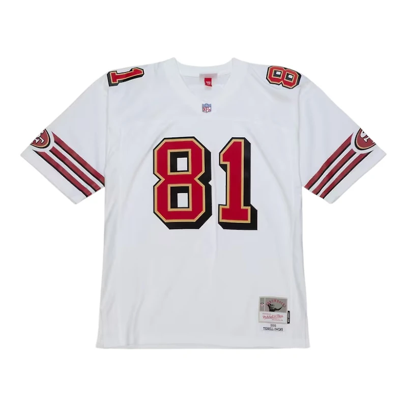 San Francisco 49ers Terrell Owens White 1996 Mitchell & Ness Legacy Jersey