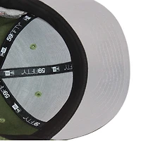 New York Yankees Olive Bronx Bombers "DPM Pack" Subway Series Patch Gray UV Era 59Fifty Fitted Hat