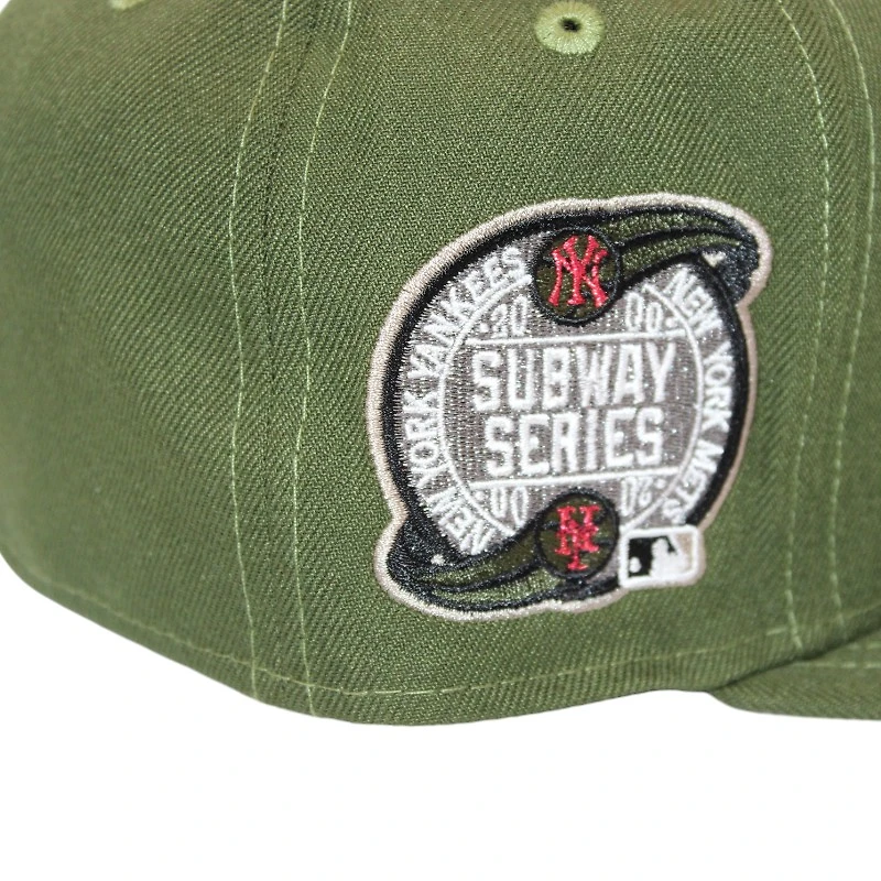 New York Yankees Olive Bronx Bombers "DPM Pack" Subway Series Patch Gray UV Era 59Fifty Fitted Hat
