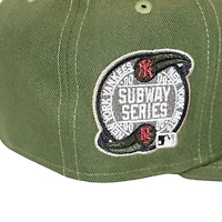 New York Yankees Olive Bronx Bombers "DPM Pack" Subway Series Patch Gray UV Era 59Fifty Fitted Hat