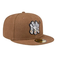 New York Yankees Brown Logo Scribble Era 59FIFTY Fitted Hat