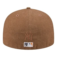 New York Yankees Brown Logo Scribble Era 59FIFTY Fitted Hat