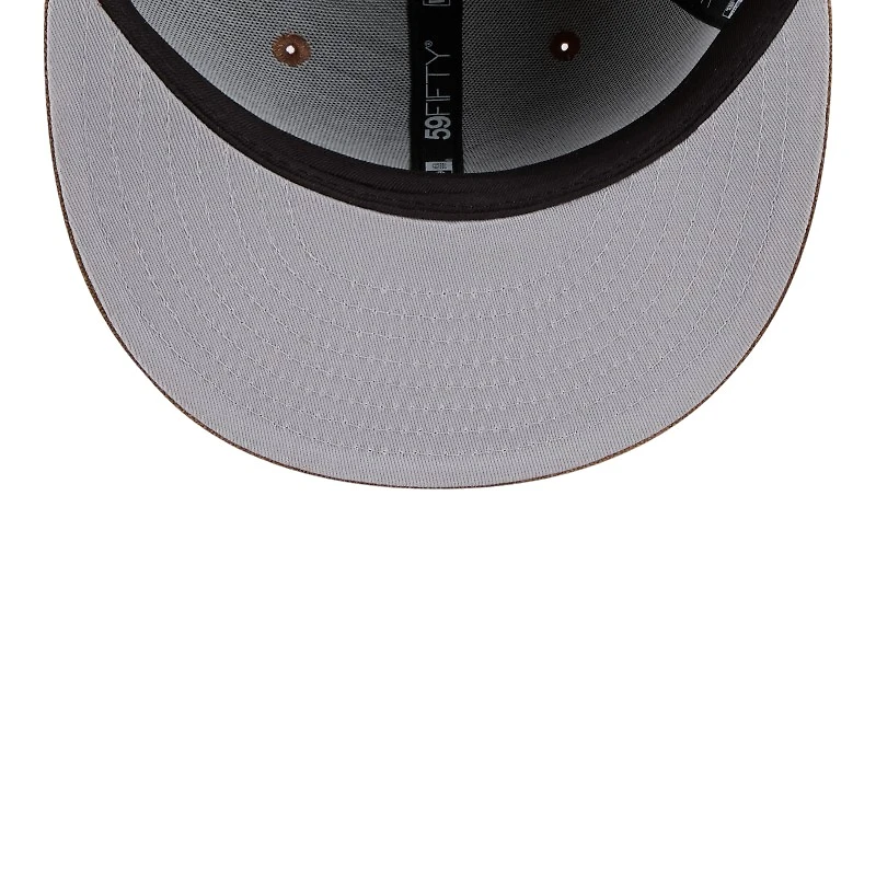 New York Yankees Brown Logo Scribble Era 59FIFTY Fitted Hat
