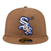 Chicago White Sox Brown Logo Scribble New Era 59FIFTY Fitted Hat