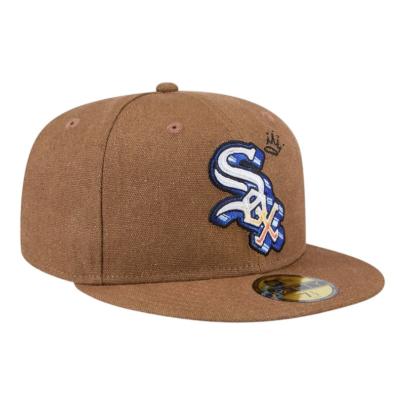 Chicago White Sox Brown Logo Scribble New Era 59FIFTY Fitted Hat