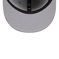 Atlanta Braves Brown Logo Scribble New Era 59FIFTY Fitted Hat