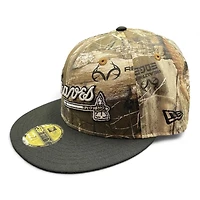 Atlanta Braves Realtree and Black 1995 World Series Patch Gray UV New Era 59FIFTY Fitted Hat