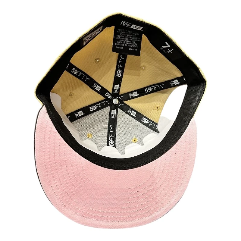 San Francisco Giants Vegas Gold Two Tone Candlestick Park Patch Pink UV New Era 59FIFTY Fitted Hat
