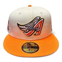 Los Angeles Angels Chrome Orange Two Tone 50th Anniversary Patch Pink UV New Era 59FIFTY Fitted Hat