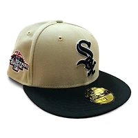 Chicago White Sox Vegas Gold "Gold Strike" 2003 All Star Game Patch Black UV New Era 59FIFTY Fitted Hat