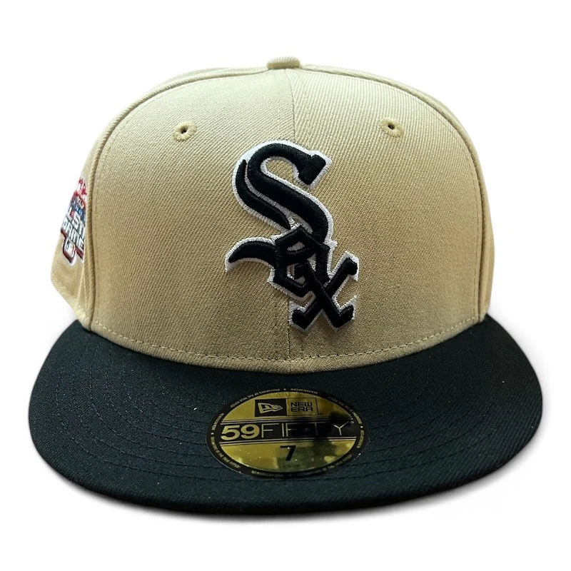 Chicago White Sox Vegas Gold "Gold Strike" 2003 All Star Game Patch Black UV New Era 59FIFTY Fitted Hat