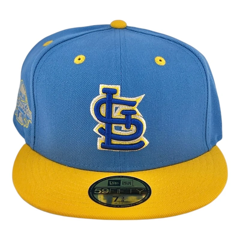 St. Louis Cardinals Light Blue and Yellow 2009 ASG Patch Cream UV New Era 59FIFTY Fitted Hat