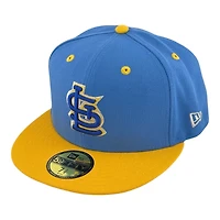 St. Louis Cardinals Light Blue and Yellow 2009 ASG Patch Cream UV New Era 59FIFTY Fitted Hat
