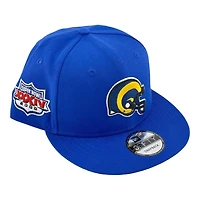 St. Louis Rams Royal Blue Super Bowl XXXIV Patch Gray UV New Era 9FIFTY Snapback Hat