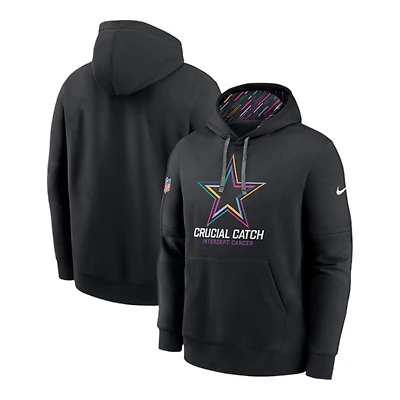 Dallas Cowboys 2024 Crucial Catch Black Nike Club Pullover Hoodie