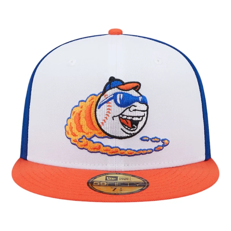 St. Lucie Mets White and Orange Marvel x Minor League Annual Clearance New Era 59FIFTY Fitted Hat