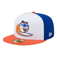 St. Lucie Mets White and Orange Marvel x Minor League Annual Clearance New Era 59FIFTY Fitted Hat